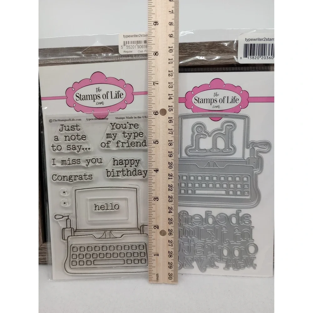 The Stamps of Life Typewriter Stamp & Die Set typewriter2stamp